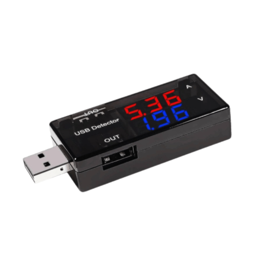 تستر درگاه USB و مانیتورینگ شارژ دو خروجی (USB Tester) مدل KWS-10VA