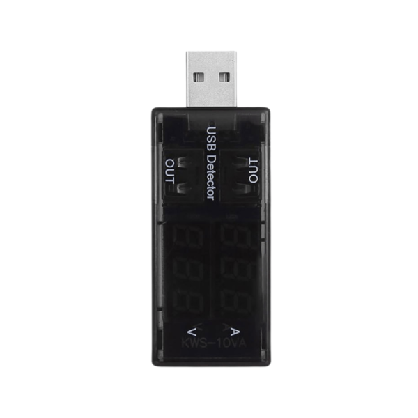 تستر درگاه USB و مانیتورینگ شارژ دو خروجی (USB Tester) مدل KWS-10VA