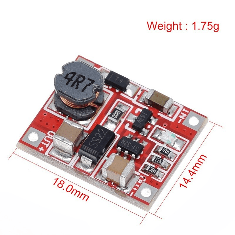 ماژول افزاینده ولتاژ DC-DC با ورودی 1 الی 5 ولت و خروجی 5 ولت 1 آمپر