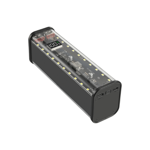 کیس پاوربانک transparent رنگ مشکی